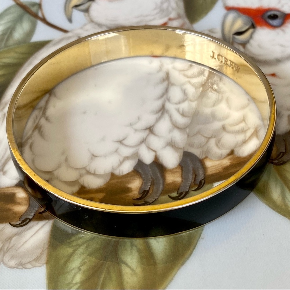Set (4) > 3 J.Crew Enamel Bangles + 1 Unbranded Starfish Enamel Gold Trim Bangle - Picture 9 of 14